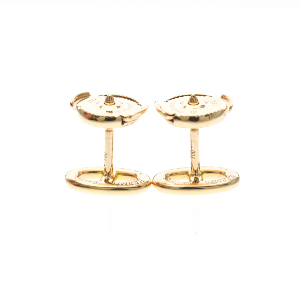 HERMES Chaine D'ancre Earrings 18K Pink Gold Polished - Picture 4 of 11